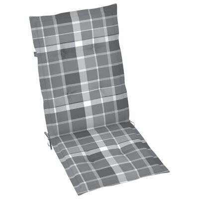 vidaXL Skladacie záhradné stoličky s podložkami 3 ks akáciový masív