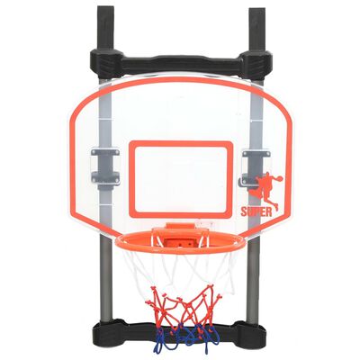 vidaXL Detská basketbalová súprava do dverí nastaviteľná