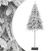 vidaXL Umel&yacute; vianočn&yacute; stromček s vločkami snehu 150 cm