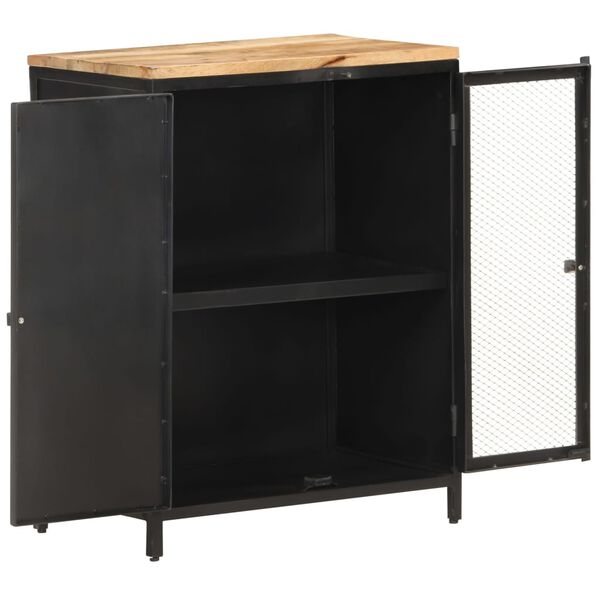 vidaXL Komoda 60x35x78 cm surový mangovníkový masív