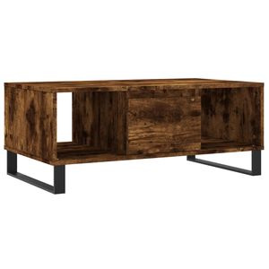 vidaXL Konferenčn&yacute; stol&iacute;k dymov&yacute; dub 90x50x36,5 cm spracovan&eacute; drevo