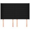 vidaXL Čelo postele so z&aacute;hybmi čierne 147x16x118/128 cm l&aacute;tka
