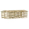 vidaXL Pergola so strechami 6 ks 100x90x100 cm impregnovan&eacute; borovicov&eacute; drevo