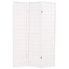 vidaXL Skladací paraván s 3 panelmi, japonský štýl 120x170 cm, biely