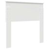 vidaXL Zadné čelo s čelnou doskou Biela 90 cm Kompozitné drevo