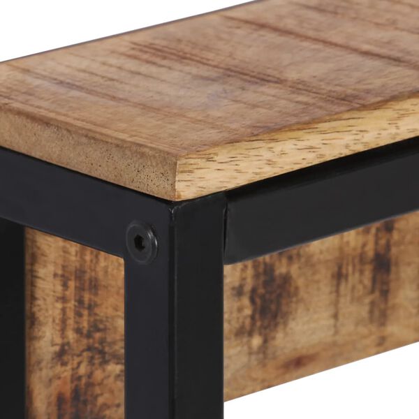 vidaXL Ve&scaron;iak na kab&aacute;ty 87x10x27 cm, surov&yacute; mangov&yacute; mas&iacute;v