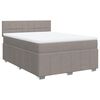 vidaXL Boxspring posteľ s matracom sivohned&yacute; 140x190 cm l&aacute;tka