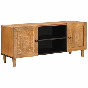 vidaXL TV jednotky Svetlohned&aacute; 105 x 33 x 46 cm Mas&iacute;vne mango drevo