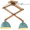 vidaXL Stropn&aacute; lampa 25 W &scaron;muhovan&aacute; modr&aacute; 29x18x85 cm E27