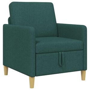 vidaXL Sofa s &uacute;ložn&yacute;m priestorom Tmavozelen&aacute; 72 x 78 x 87 cm Polyester