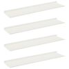 vidaXL Z&aacute;vesn&aacute; polica N&aacute;stenn&yacute; 4 pcs Biely 80 x 18 x 2,5 cm Oceľ