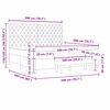 vidaXL Posteľ s pružinov&yacute;m r&aacute;mom Tmavozelen&aacute; 200 x 200 cm Zamat
