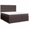 vidaXL Boxspring posteľ s matracom tmavohned&aacute; 180x200 cm l&aacute;tka