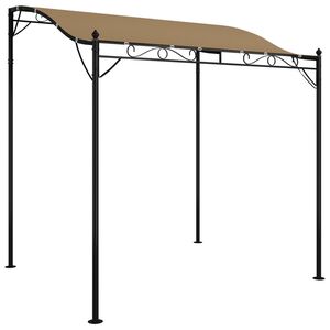 vidaXL Strie&scaron;ka sivohned&aacute; 2x2,3 m 180 g/m&sup2; l&aacute;tka a oceľ