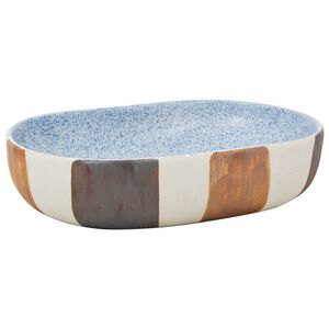 vidaXL Um&yacute;vadlo na dosku viacfarebn&eacute; ov&aacute;lne 59x40x14 cm keramick&eacute;