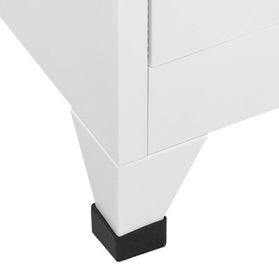 vidaXL Oceľová šatňová skrinka s 9 priehradkami, 90x45x180 cm, šedá