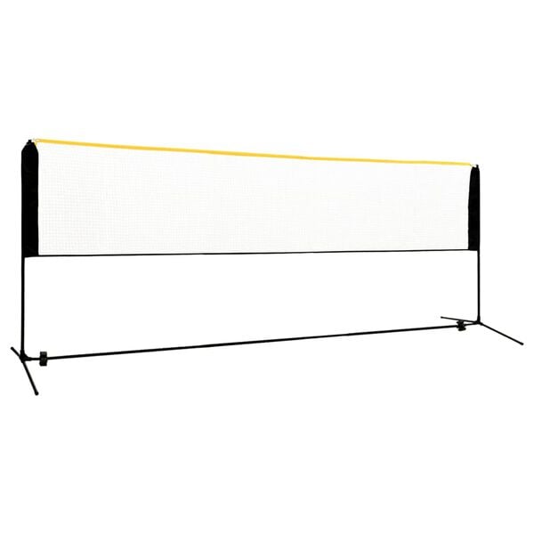 vidaXL Nastaviteľn&aacute; bedmintonov&aacute; sieť 400x103x94-158 cm kov