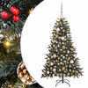 vidaXL Umel&yacute; vianočn&yacute; stromček Zelen&aacute; 120 cm PVC, plast a oceľ