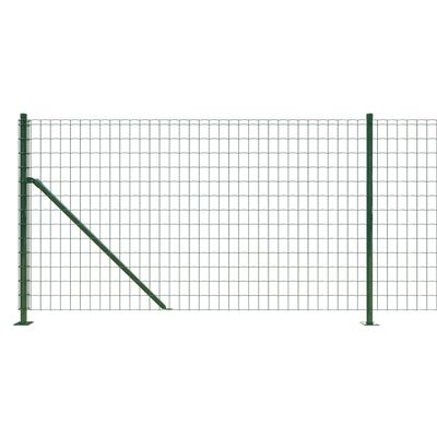 vidaXL Drôtený plot s prírubou zelený 0,8x10 m