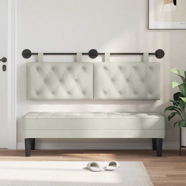 vidaXL Z&aacute;vesn&aacute; Čel&aacute; N&aacute;stenn&yacute; Kr&eacute;mov&aacute; 130 x 55 x 7 cm Zamat