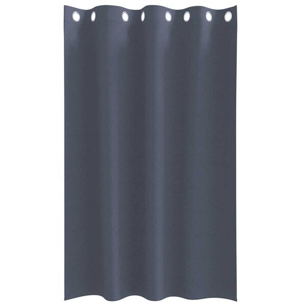 vidaXL Z&aacute;clony na zatemnenie s kr&uacute;žkami 2 pcs Antracit 175 x 140 cm