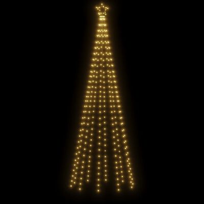 vidaXL Vianočný stromček, kužeľ 310 LED, teplé biele svetlo 100x300 cm