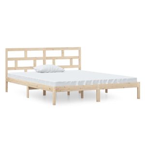 vidaXL Posteľn&yacute; r&aacute;m 120x190 cm mal&eacute; dvojl&ocirc;žko mas&iacute;vne drevo