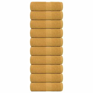 vidaXL Utierky na um&yacute;vanie FROGN 10 ks zlat&eacute; 30x30 cm 360 g/m&sup2;
