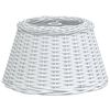 vidaXL Tienidlo na stropn&uacute; lampu biele &Oslash;50x30 cm pr&uacute;ten&eacute;