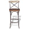 vidaXL Barová stolička, recyklovaný masív