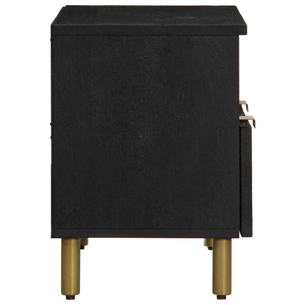 vidaXL TV skrinka čierna 70x33x46 cm kompozitn&eacute; drevo