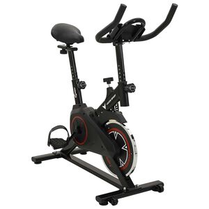 vidaXL Spinbike Vexor Sport 100 kg Čierna a červen&aacute; 42 x 88 x 105 cm