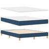 vidaXL Posteľ boxspring s matracom s matracmi Modrá 140 x 190 cm látka