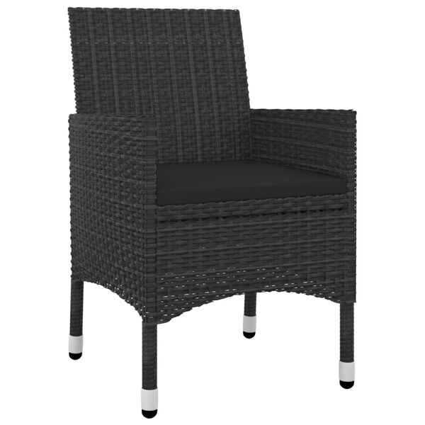 vidaXL 9-dielna záhradná jedálenská súprava s vankúšmi polyratan sklo