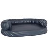 vidaXL Ergonomick&yacute; penov&yacute; matrac pre psa tmavomodr&yacute; 88x65cm umel&aacute; koža
