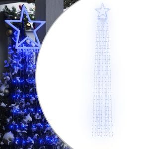 vidaXL Svetlo na vianočn&yacute; stromček 320 LED modr&eacute; 375 cm