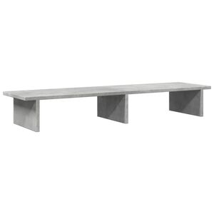 vidaXL Stojan na monitor bet&oacute;nov&yacute; siv&yacute; 100x27x15 cm kompozitn&eacute; drevo