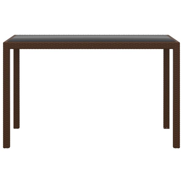 vidaXL 3-dielny záhradný jedálenský set s podložkami polyratan hnedý