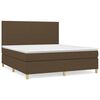 vidaXL Boxspring posteľ s matracom tmavohned&aacute; 180x200 cm l&aacute;tka