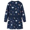 Detské šaty s dlhými rukávmi námornícke 116