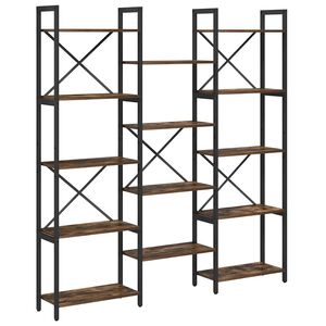 vidaXL Reg&aacute;l na knihy 156 x 25 x 167 cm Kompozitn&eacute; drevo Sonoma dub