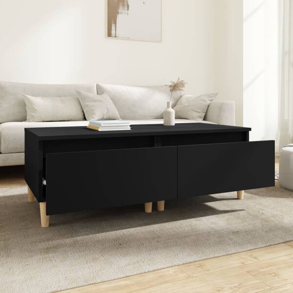 vidaXL Bočn&eacute; stol&iacute;ky 2 ks čierne 50x46x35 cm spracovan&eacute; drevo