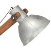 vidaXL Stojanov&aacute; lampa strieborn&aacute; mas&iacute;vne mangovn&iacute;kov&eacute; drevo E27