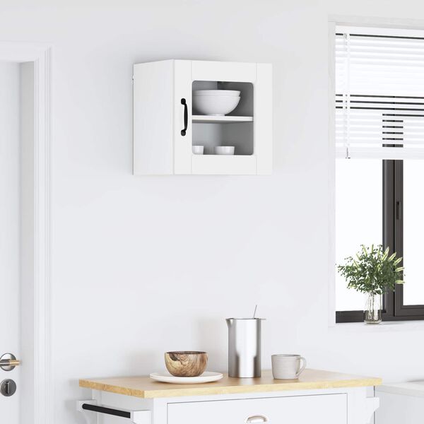 vidaXL Kuchynsk&aacute; skriňa s poličkou Vysok&yacute; lesk bielej 40 x 31 x 40 cm