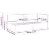 vidaXL Rohov&yacute; r&aacute;m postele s čelnou doskou Kr&eacute;mov&aacute; 80 x 200 cm Zamat