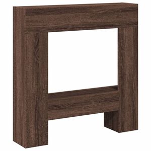 vidaXL Obloženie krbu hned&yacute; dub 81x18x82 cm kompozitn&eacute; drevo