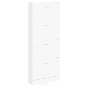 vidaXL Botn&iacute;k biely 59x17x150 cm spracovan&eacute; drevo