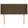 vidaXL Čelo postele so z&aacute;hybmi tmavohend&eacute; 83x16x78/88 cm l&aacute;tka