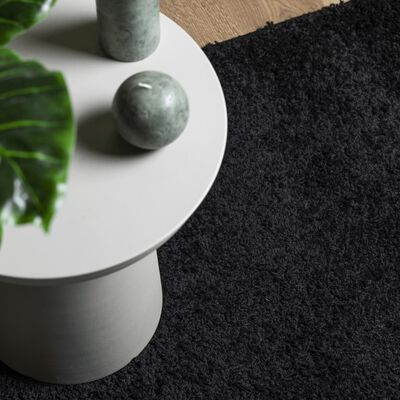 vidaXL Shaggy koberec PAMPLONA, vysoký vlas, moderný, čierny 60x110 cm