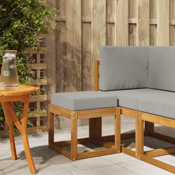 vidaXL Stoličkov&aacute; lavica Pr&iacute;rodn&aacute; a svetlosiv&aacute; 43 x 43 x 37 cm